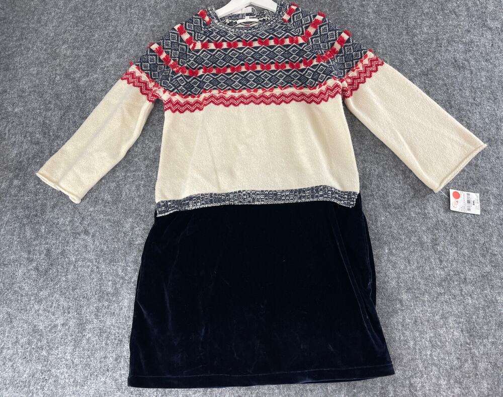 Clu Too Sweater Dress Women’s Small $149 Wool Fair Isle n129